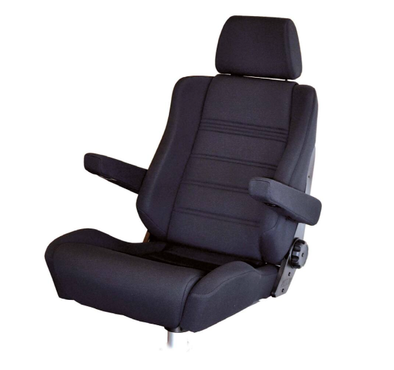 SIÈGE DE PILOTAGE CHOPIN TISSU GRIS FONCÉ SANS SUPPORT