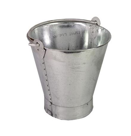 SEAU ACIER ZINGUÉ 12L