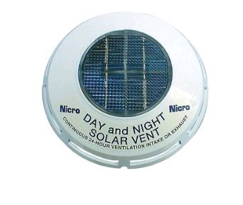 VENTILATEUR SOLAIRE Ø229MM AVEC BATTERIE