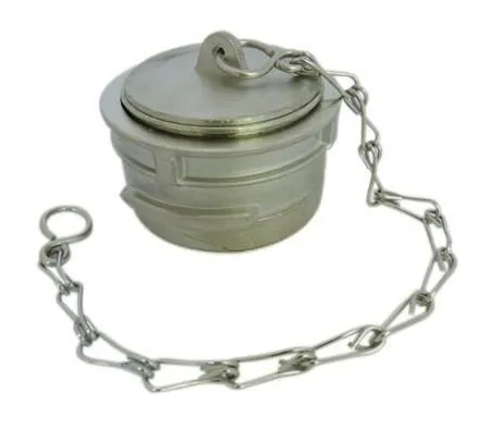 BOUCHON ALU DN80 AVEC CHAINE ET VERROU POUR RACCORD SYM