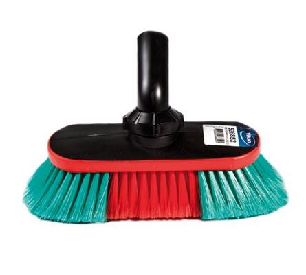 BROSSE/LAVE-PONT VIKAN À ANGLE DROIT AVEC PASSAGE D'EAU 20CM