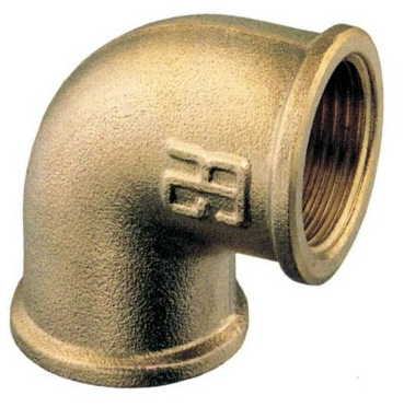 Brass elbow female/fem 50x60