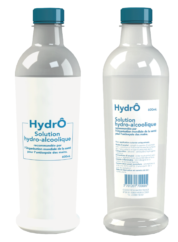 SOLUTION HYDRO-ALCOOLIQUE (600ml)