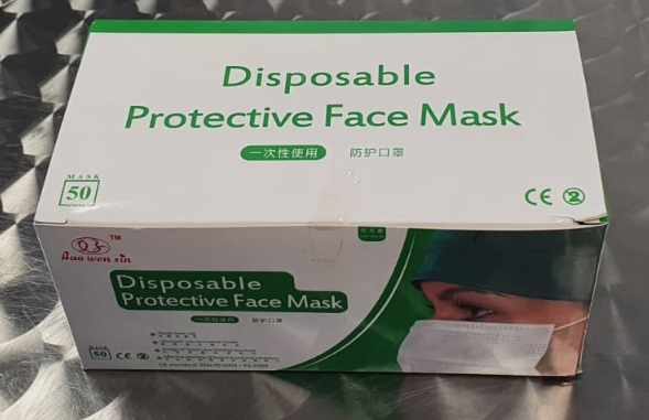 MASQUE DE PROTECTION JETABLE MDD 93/42/EEC  HR001