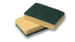 Set of 2 vegetable scouring sponges