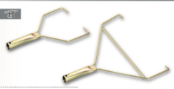 25cm double branch frame for roller