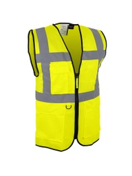 HIGH VISIBILITY JACKET WITH POCKET. POLYESTER.