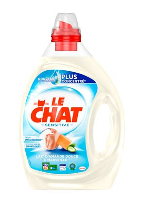Stock Bureau - LE CHAT Sensitive – 25 Lavages (1.25L) – Lessive Liquide  Hypoallergénique – Savon de Marseille & Aloe Vera