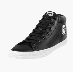 [HYPE-47] BASKET MONTANTE NOIRE ANTIDÉRAPANTE À LACET HYPE [Taille: Taille 47]