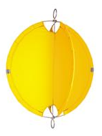 [OUB401] BOULE DE SIGNALISATION [Diamètre: 60cm] [Couleur: Jaune] [Matériau: Toile de voile]