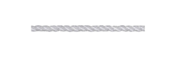 [CO5108] CORDAGE NYLON BLANC TORONNÉ Ø10