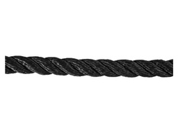 [CO1027] CORDE PP MULTI NOIRE 3 TORONS Ø6