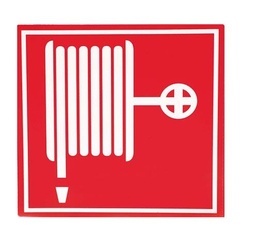 [10.58.176] AUTOCOLLANT EMPLACEMENT MANCHE À  INCENDIE 20CM
