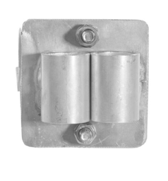 [OUP829] FIXATION CORDE GARDE-CORPS POUR PASSERELLE [Taille: 25mm * 25mm * 3.2mm]