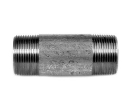 [86.61.100] RACCORD ZINGUE TUYAU M/M N°23 [Diamètre: 3/8'] [Longueur: 100mm]