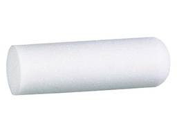 [53.50.080] ROULEAU MOUSSE BLANC [Forme: droit sur  1 coté/rond de l'autre cote 10cm 35mm]