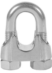 [OUA940] SERRE-CABLE ÉTRIER ZINGUE Ø3 M4