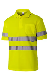 POLO HAUTE VISIBILITE JAUNE