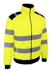 VESTE POLAIRE HV JAUNE 300G