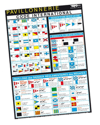 [1990041] INTERNATIONAL FLAG CODE (ADHESIVE)