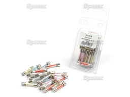 [S.11178] ASSORTMENT OF GLASS FUSES FROM 2.5A to 25A