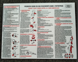 [OUP102] PANNEAU PREMIERS SOINS (Français)