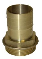 STRAIGHT BRASS FITTING WITH HEXAGON